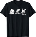Rock Paper Pew Gun Funny T Shirt