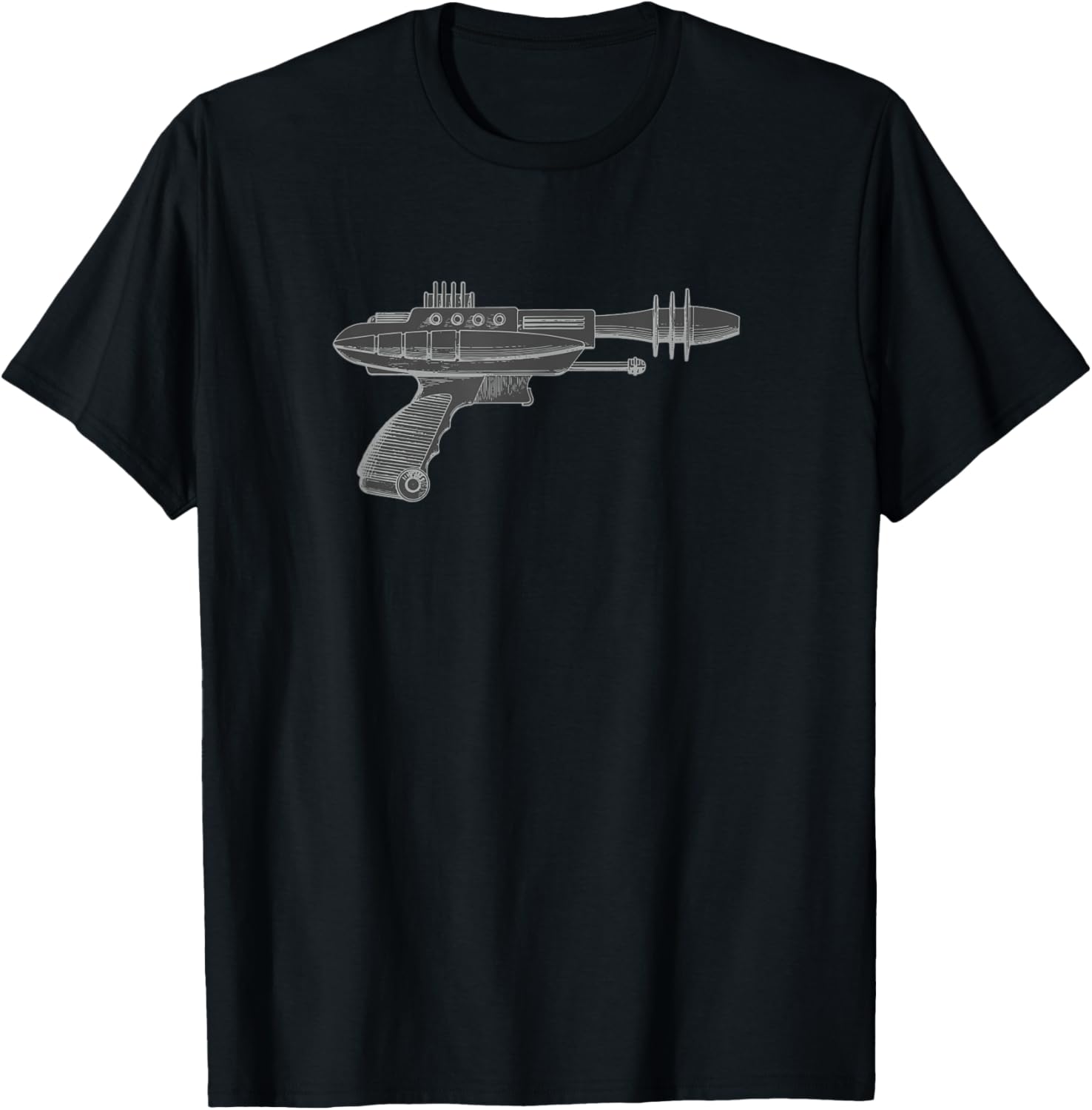 Ray Gun Graphic Art Tee Shirt Classic 50S Style Retro