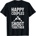 Happy Couples Shoot Together Gun Shirt Gun Range Tee