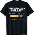 Gun Shirt Anatomy Of A Bullet Funny Gun Owner