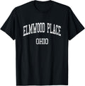 Elmwood Place Ohio OH Vintage Athletic Sports Design