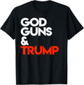 God Guns And Trump 2020 T Shirt