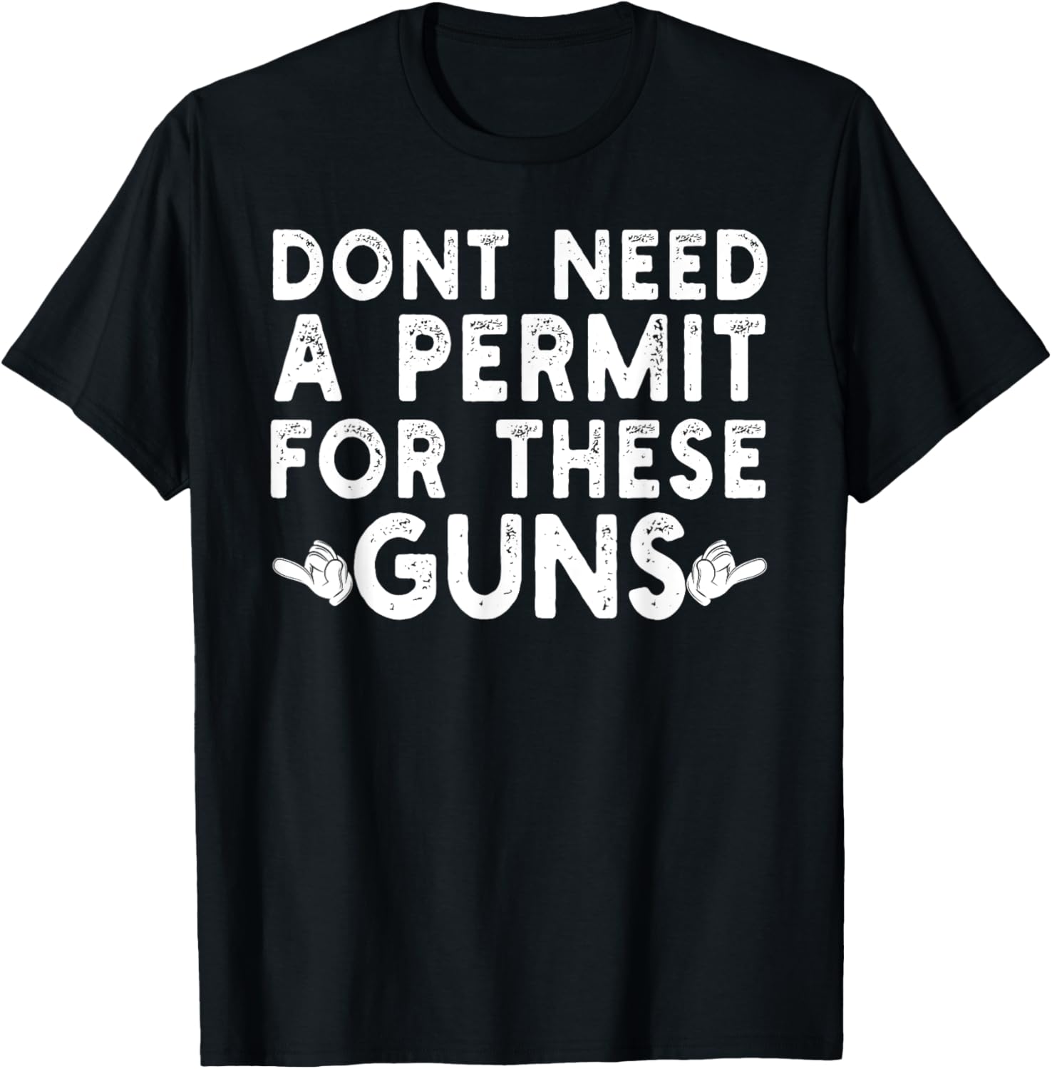Funny Gym Workout Quote Dont Need A Permit These Guns