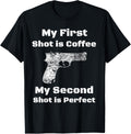 Mens Coffee Guns Shirt Gun Coffee Vintage Gun Tee