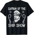 Captain Of Ship Show Pontoon Boat Captain Pirate