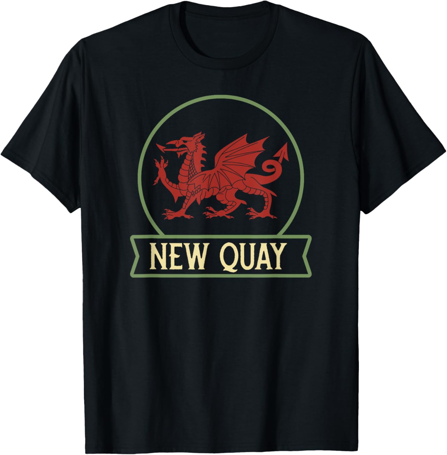 New Quay - Welsh places - Wales - Cymru - Welsh dragon