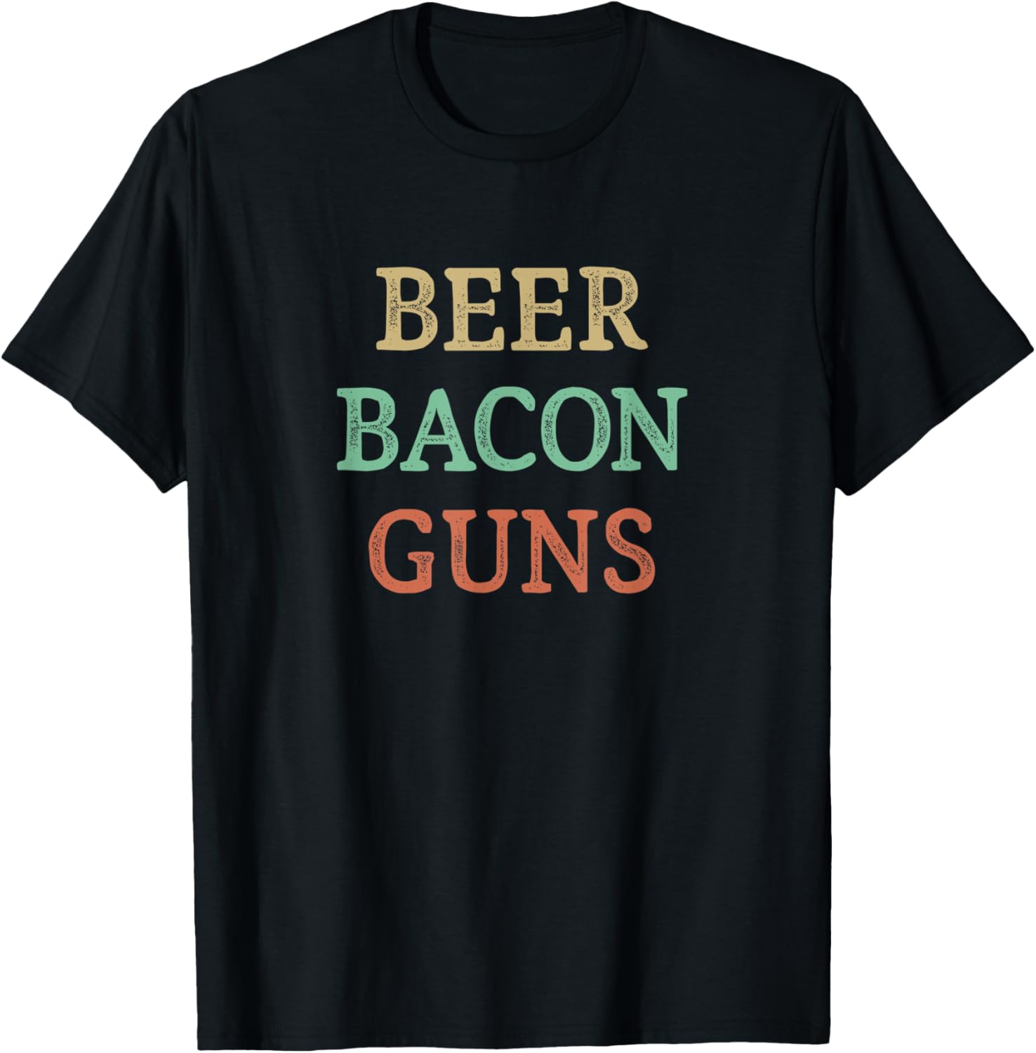 Beer Bacon Guns Vintage Style