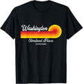 Washington State Olmstead Place State Park Retro Sunset
