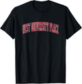 West University Place Texas TX Vintage Sports Design Red Des