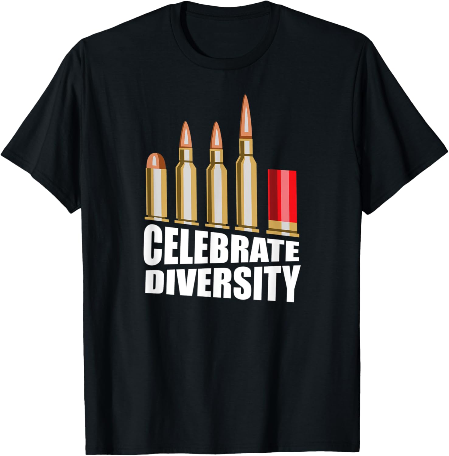 Funny Celebrate Diversity Gun Bullets