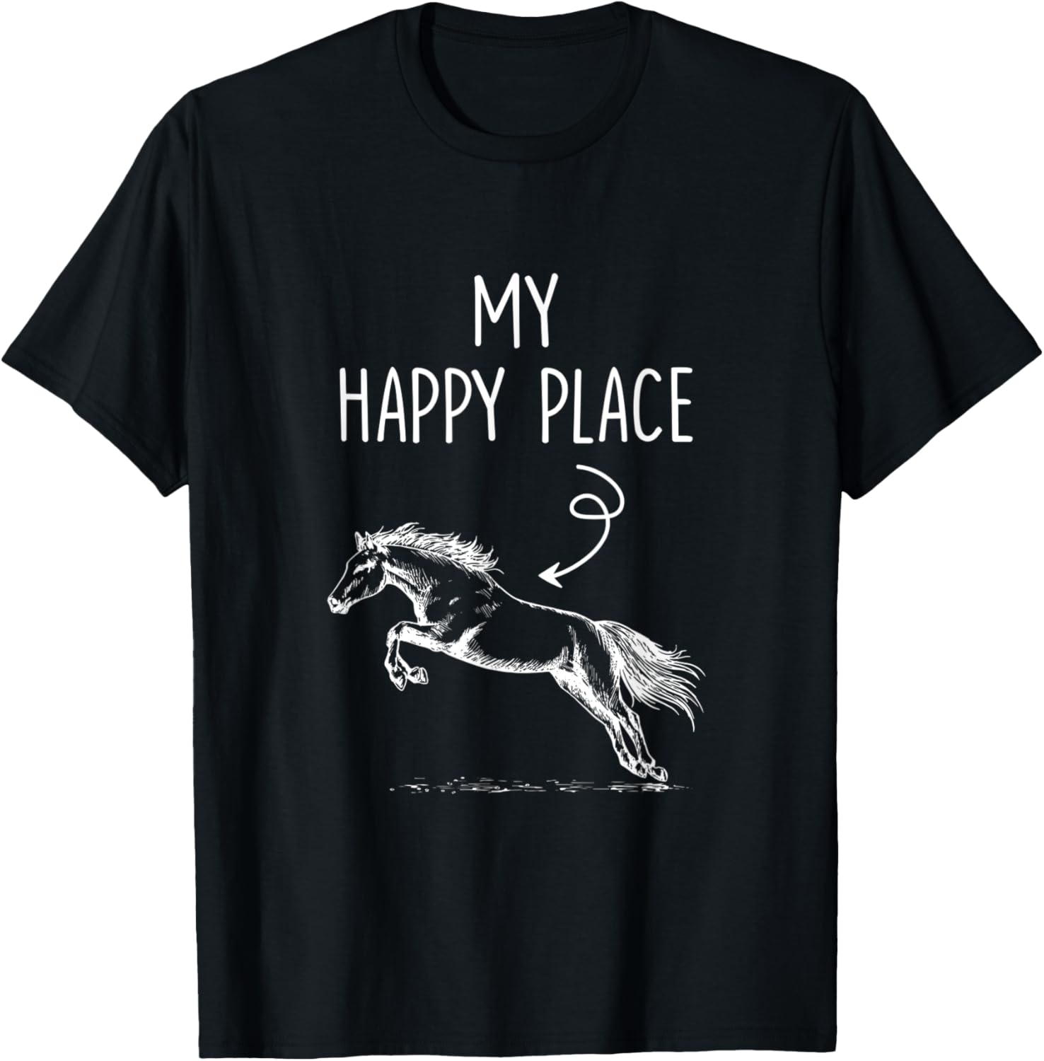 Riders Horses My Happy Place Horse Riding Girls Women Ladies