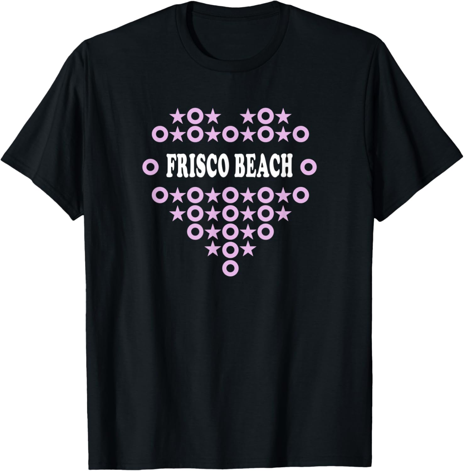 Frisco Beach Pink Heart A Great Place