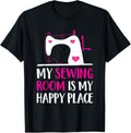 Seamstress Gift My Sewing Room Is My Happy Place Love Sewing