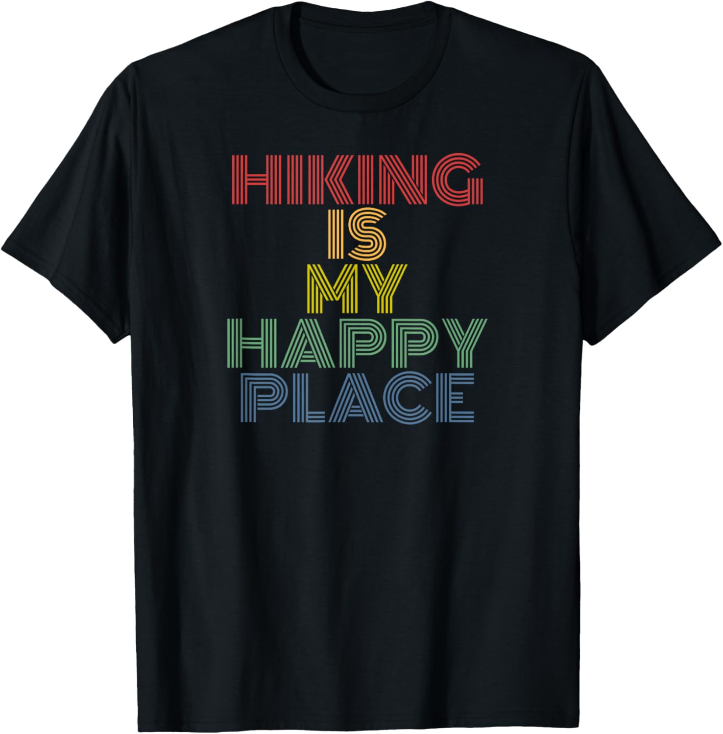 Hiking Is My Happy Place hiking camping retro vintage