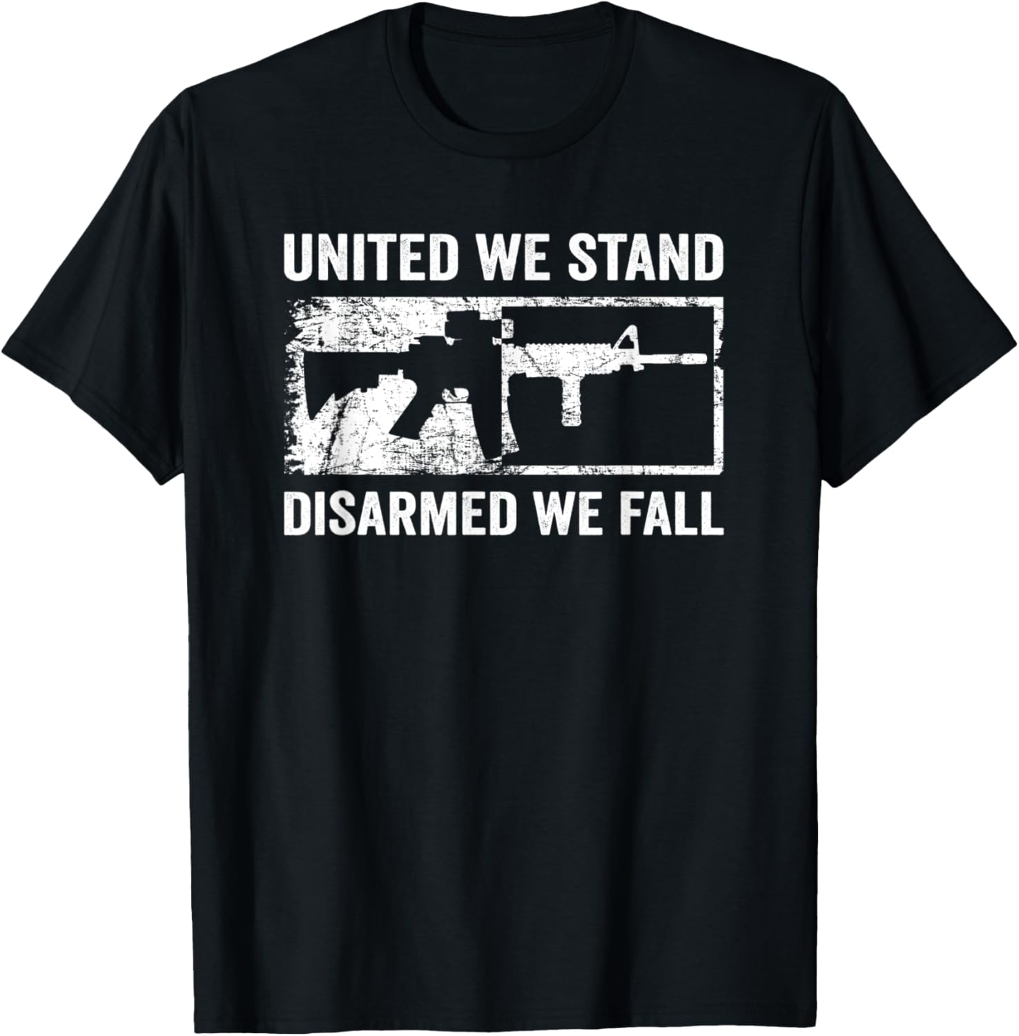 United We Stand Disarmed We Fall Pro Gun Rights Ar15