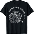 Protect Your Peace Mental Health Awareness Brain Floral