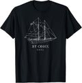 St Croix Usvi Vintage Blueprint Sailboat Vacation