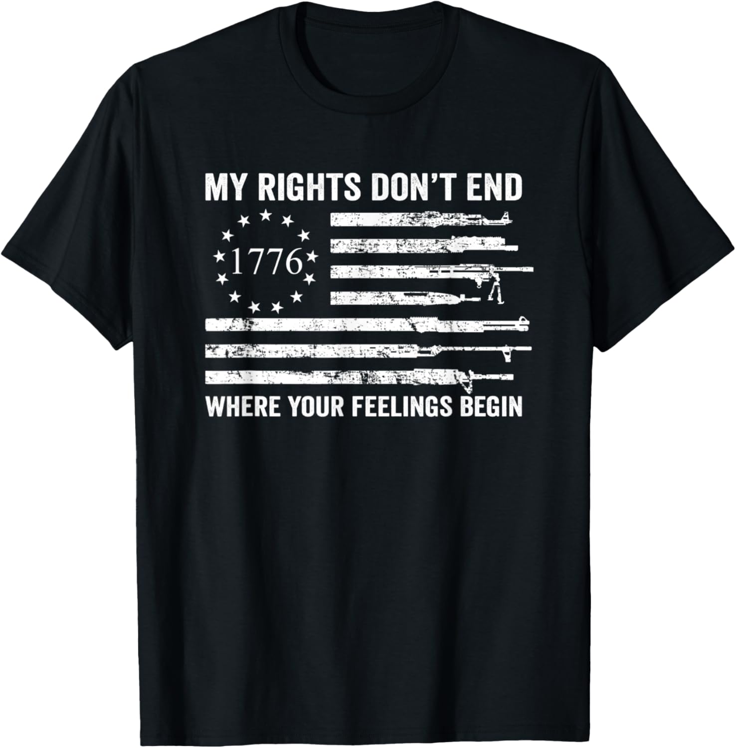 My Rights Dont End Where Your Feelings Begin Pro Gun Rights