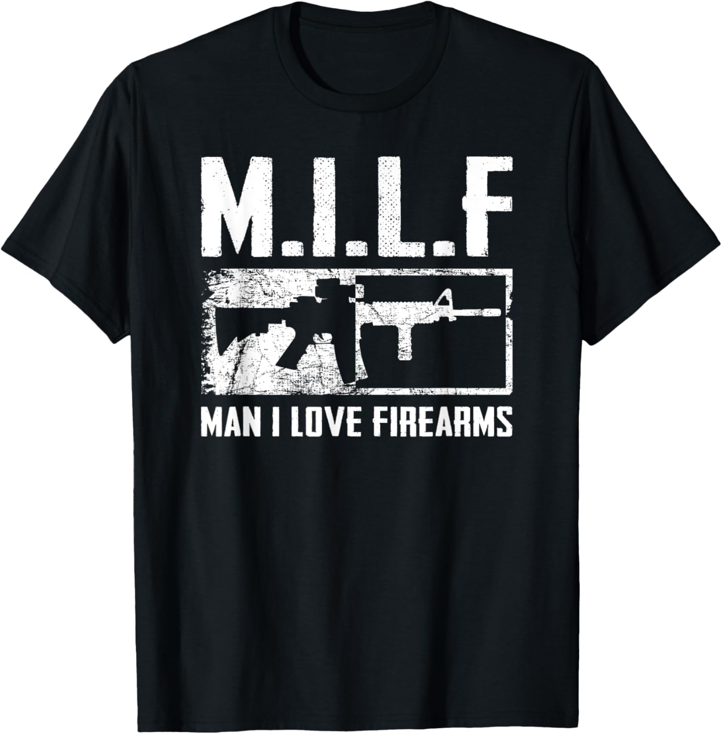M I L F Man I Love Firearms Funny Ar15 2A Pro