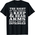 2Nd Amendment Shall Not Be Infringed Gun Rights T Shirt