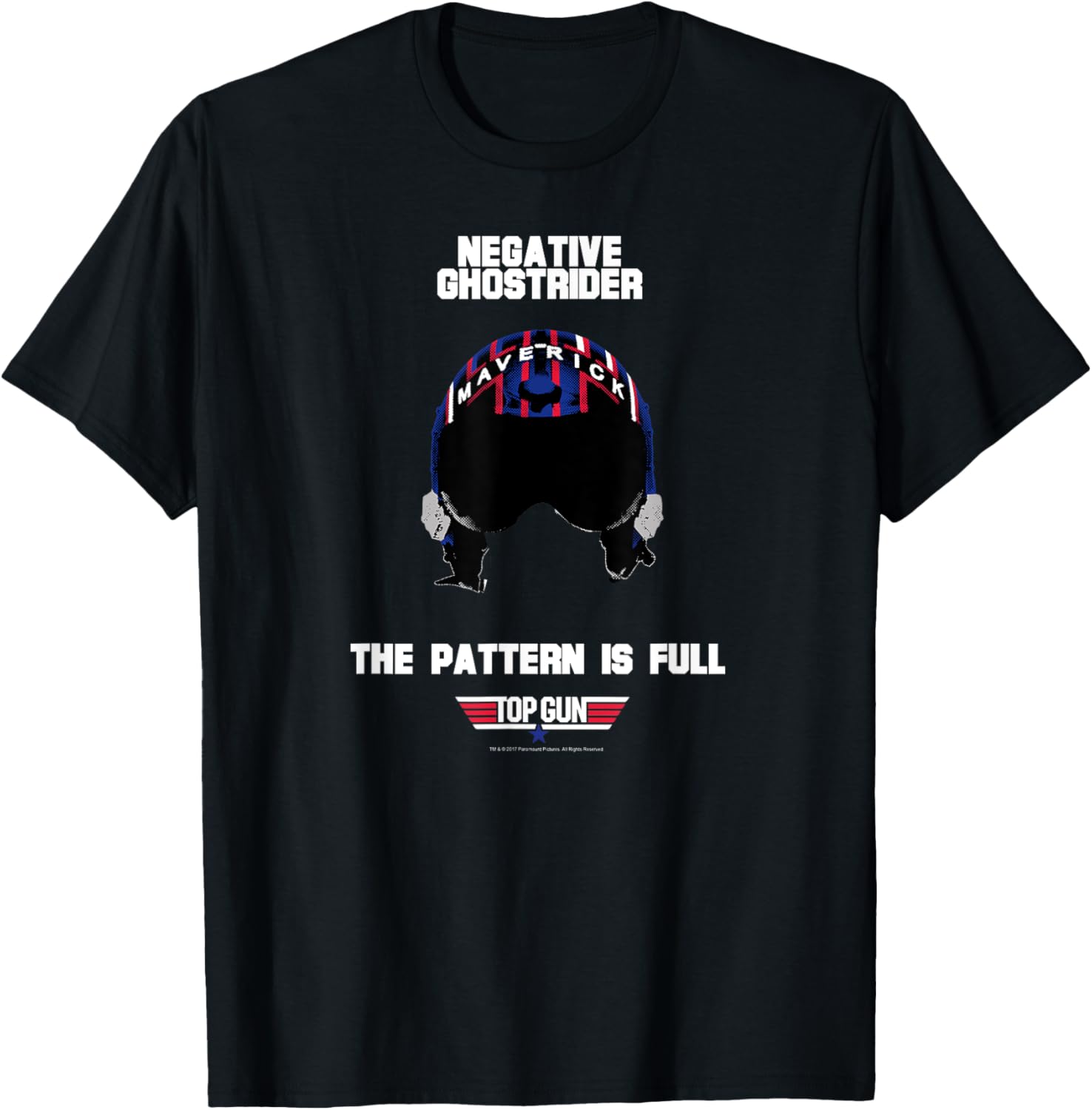 Top Gun Negative Ghostrider Helmet Action Movie