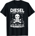 Funny Diesel Trucker Skull Mechanic Usa Asphalt Cowboy