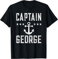 Captain George Boat Owner Vintage Personalized Boating Theme