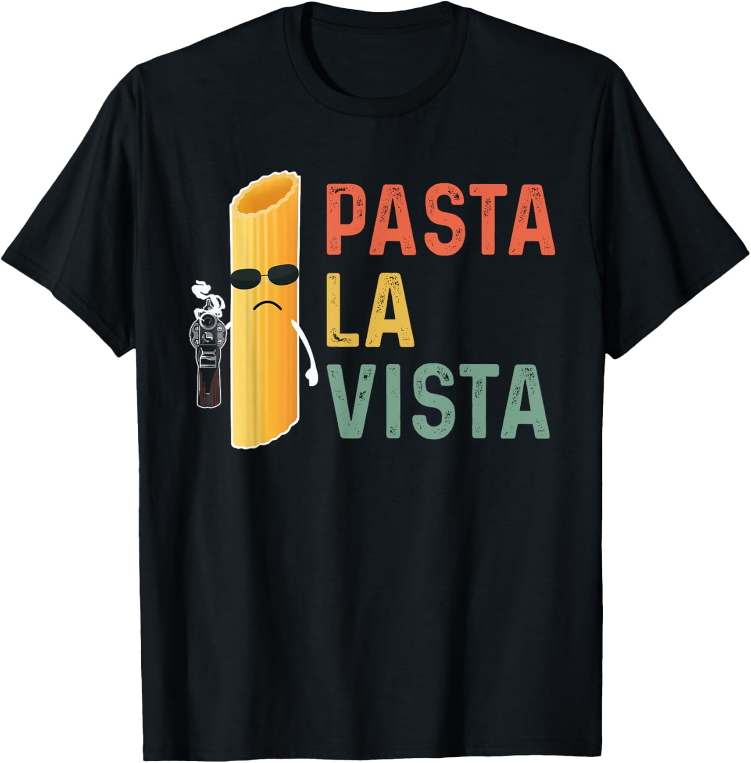 Vintage Noodle With Gun Pasta La Vista