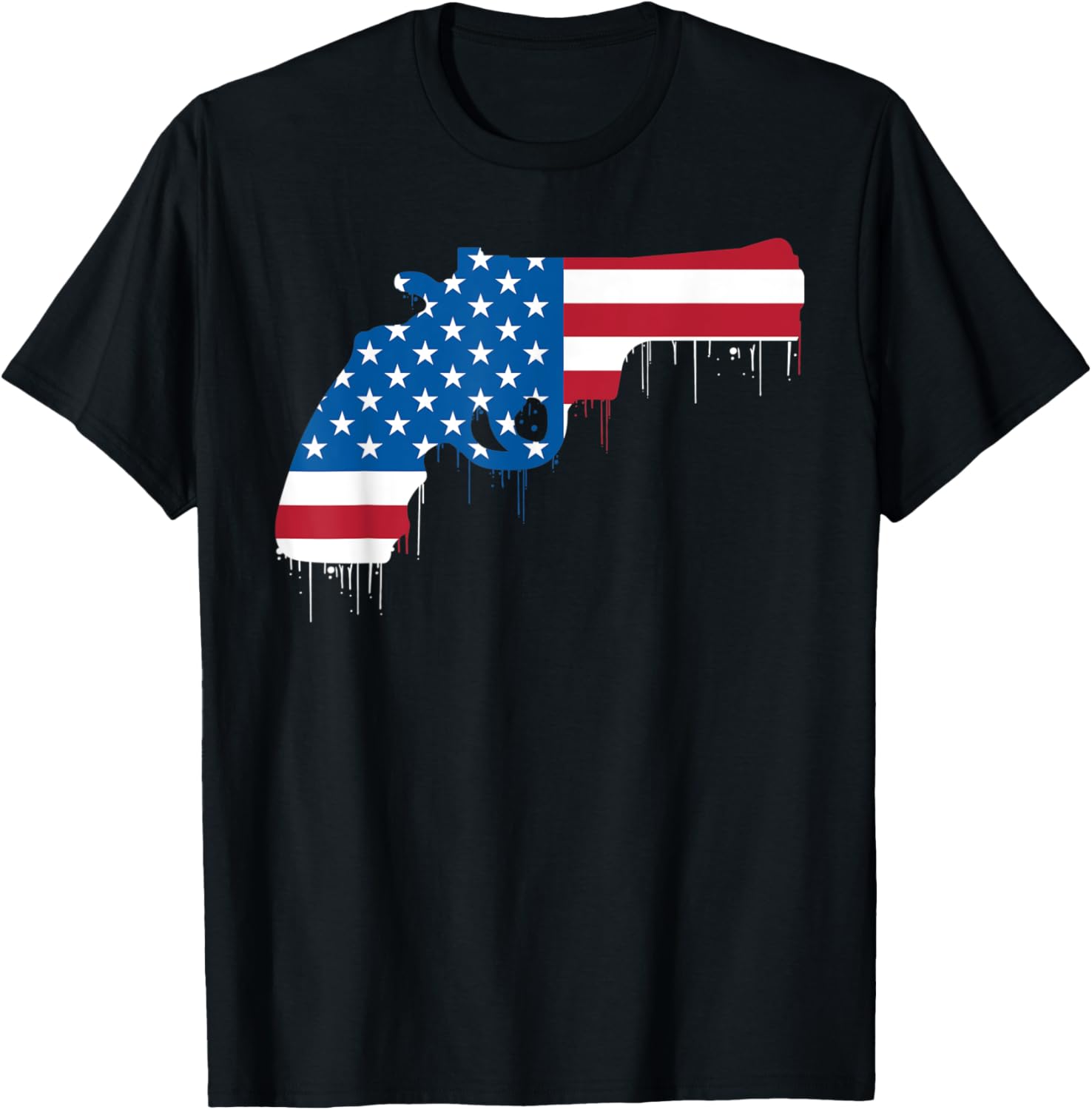 4Th Of July Shirt Men Featuring Gun American Flag