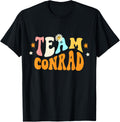 Team Conrad Groovy Black Retro Sports Casual