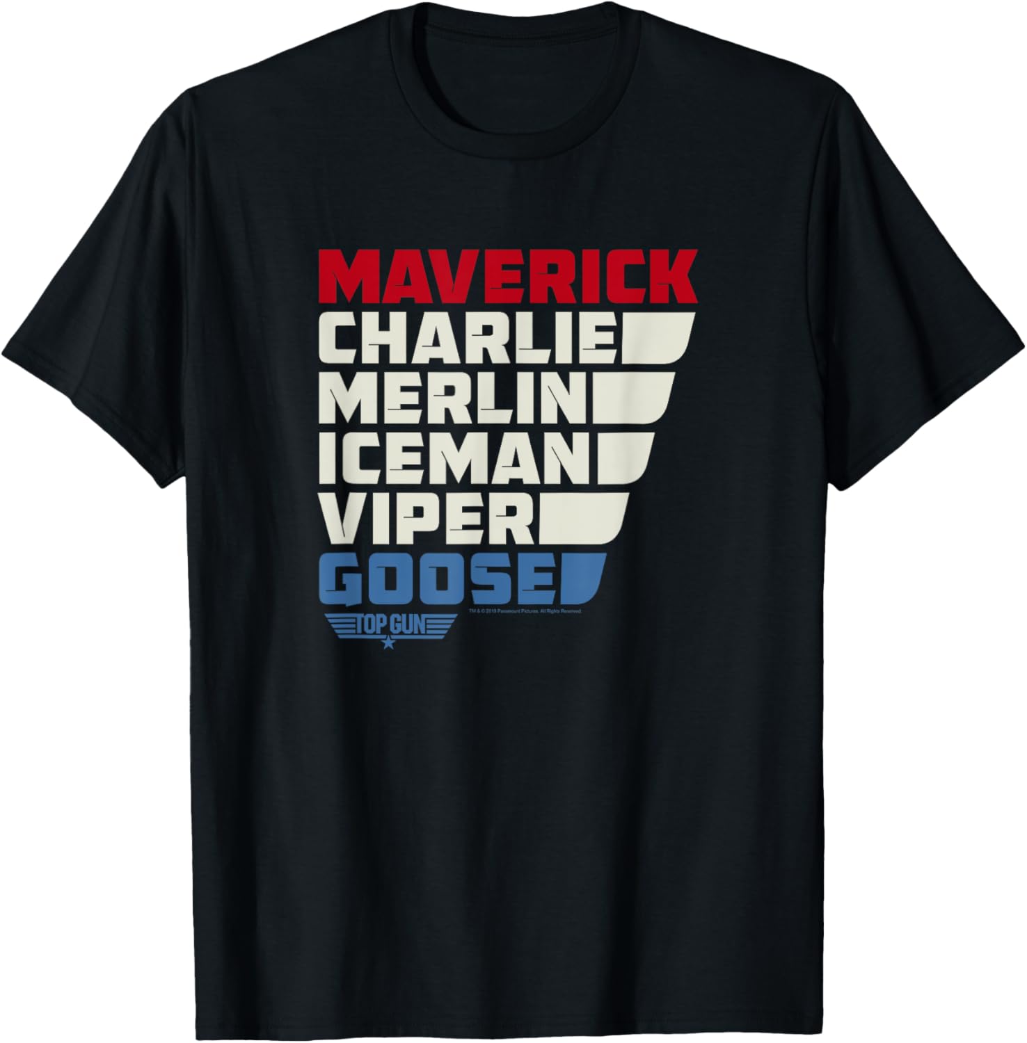 Top Gun Colorful Name Stack