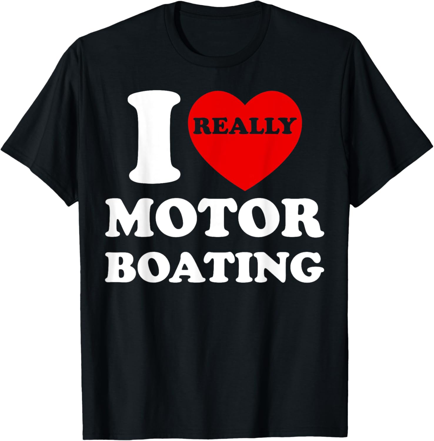I Love Motor Boating Heart Motorboating Speedboat Art