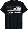 Beer Bacon Guns And Freedom American Flag