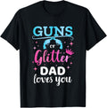 Gender Reveal Guns Or Glitter Dad Matching Baby Party