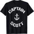 Sailing Boat Captain Scott Personalized Boating Name