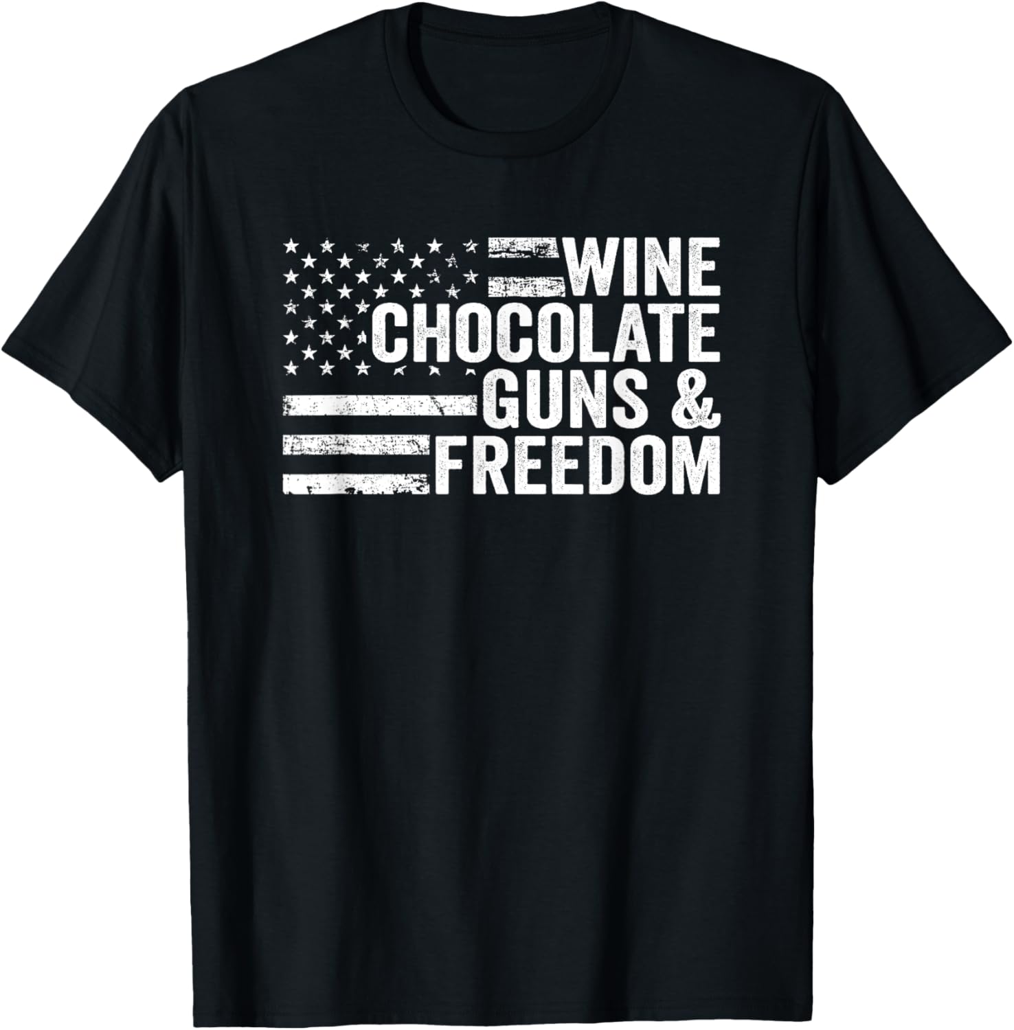 Wine Chocolate Guns Freedom Usa Funny Womens Pro Gun