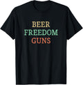 Beer Freedom Guns Vintage Style