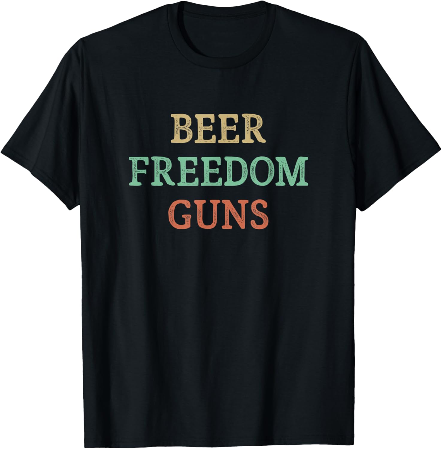 Beer Freedom Guns Vintage Style