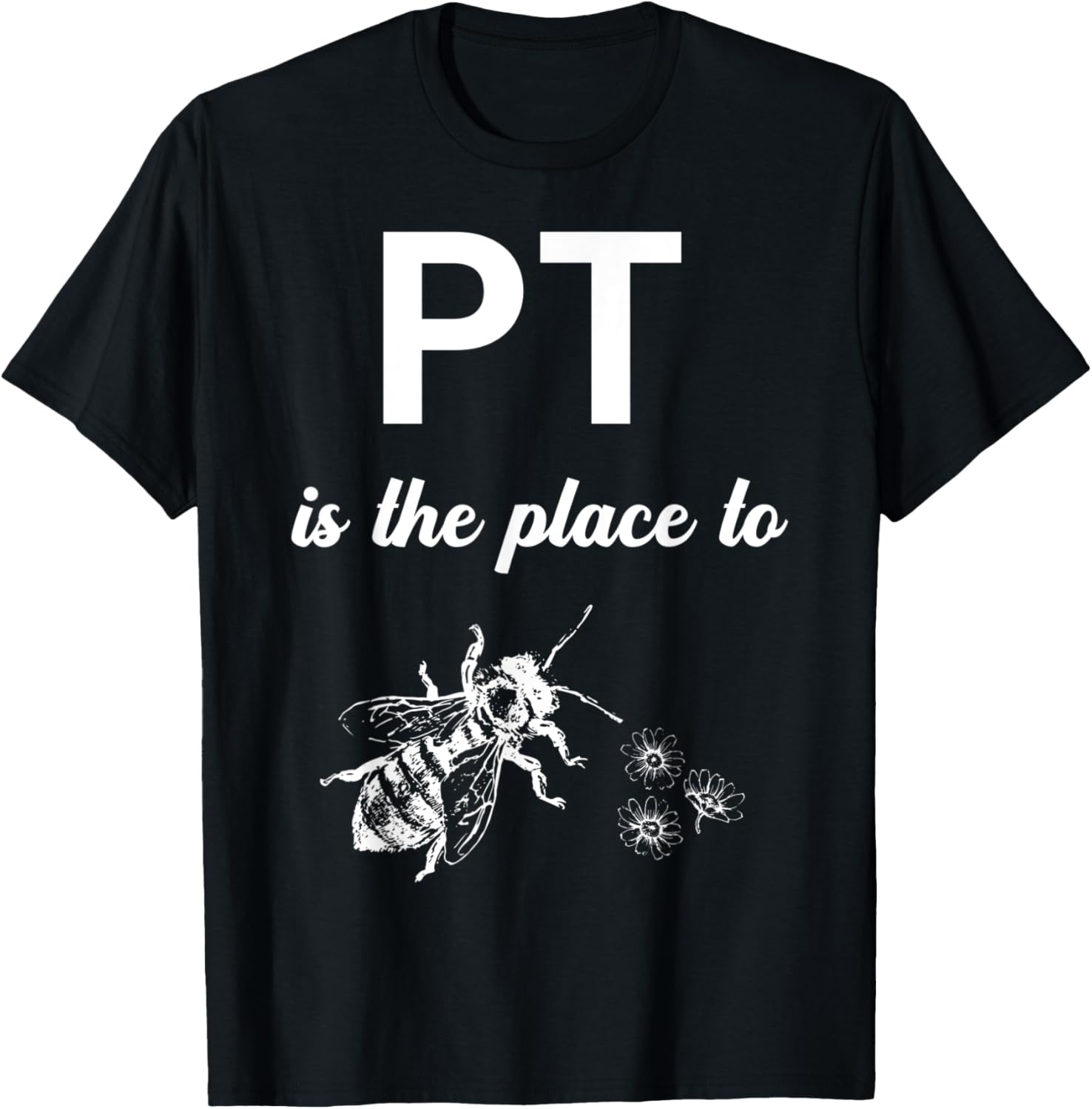 PT Is Place To Bee Funny Physical Therapy Therapist Graphic