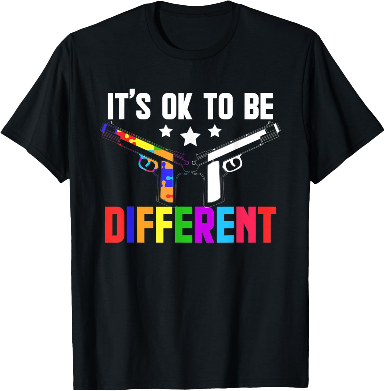 Its Okay To Be Different Guns Autism Awareness