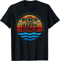 The Beach is My Happy Place Shirt Vacation Summer T-shirt Men Women Girls Kids