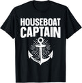 Cool Houseboat Captain Design Men Women Houseboat Lover