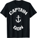 Sailing Boat Captain Don Personalized Boating Name