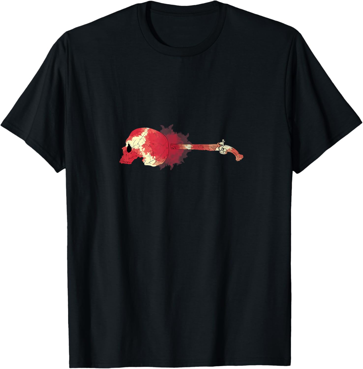 Bloody Skull Gun Skull