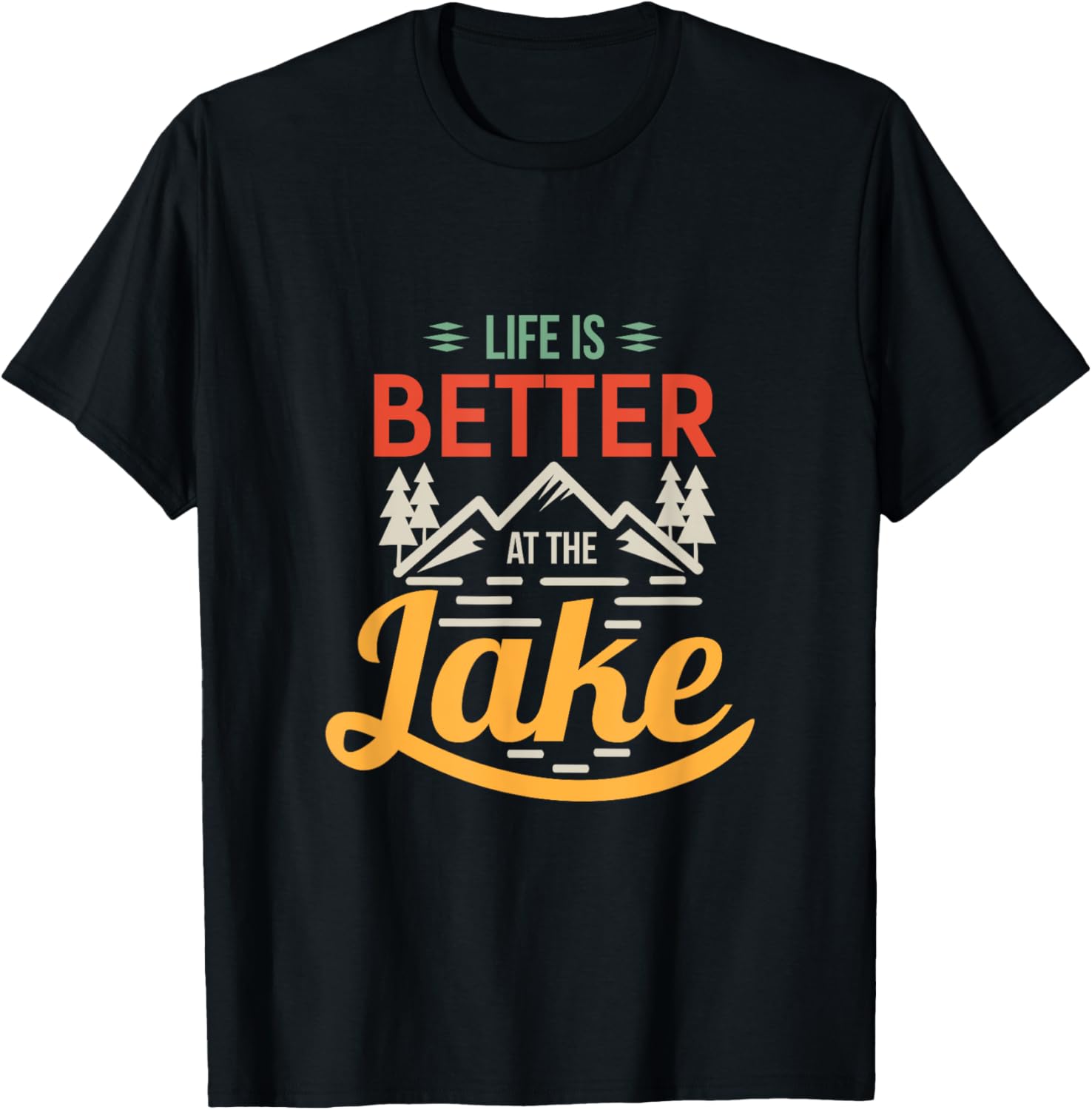 Fuuny Retro Life Is Better At Lake Fishing
