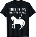 This Is My Happy Place, Cute Horse Tee for Animal Lovers