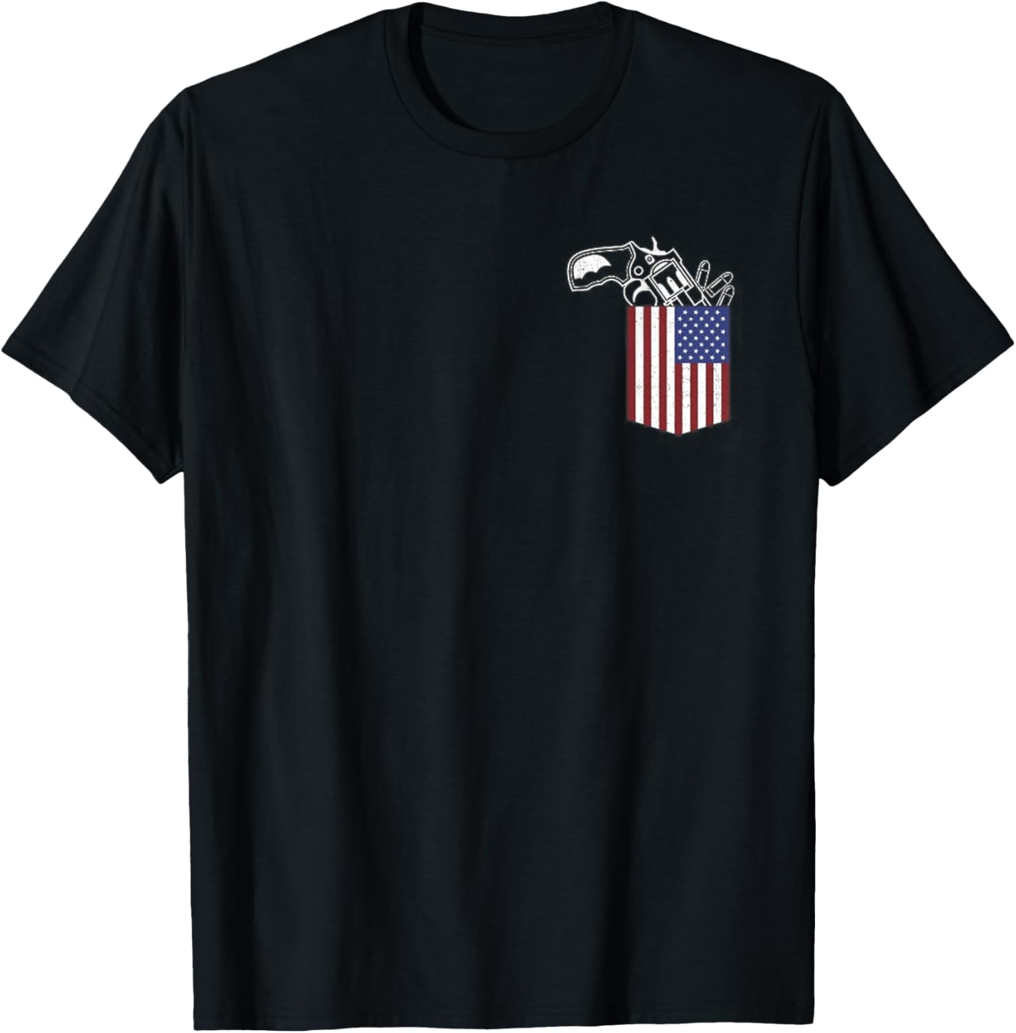 Usa Pocket Gun Shirt Funny 2Nd Amendment Shirt Pro Guns