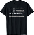 No Guns Just Guts Correctional Officer Flag T Shirt
