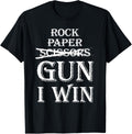 Funny Rock Paper Scissors Gun I Win Gun Lover