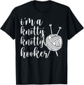 Knotty Hooker Funny Crocheter Yarn Lover